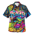 Hippie Hawaiian Groovy 70s Vacation Style HBL-HP-35 - Adult & Kids T-Shirts, Sweatshirts & Hoodies apparel design preview 1