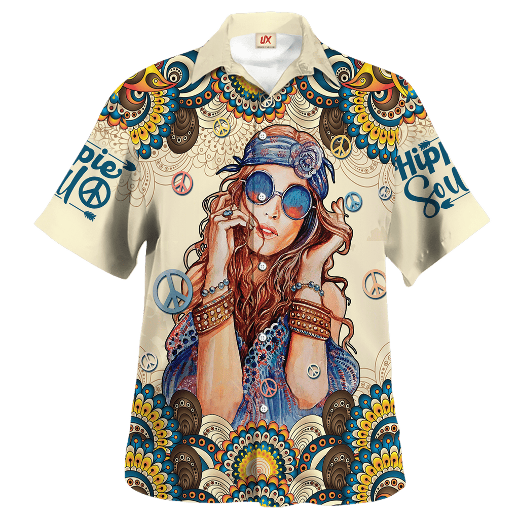 Hippie Hawaiian Retro Peace Love Vacation Style - Adult & Kids T-Shirts, Sweatshirts & Hoodies apparel design preview 1