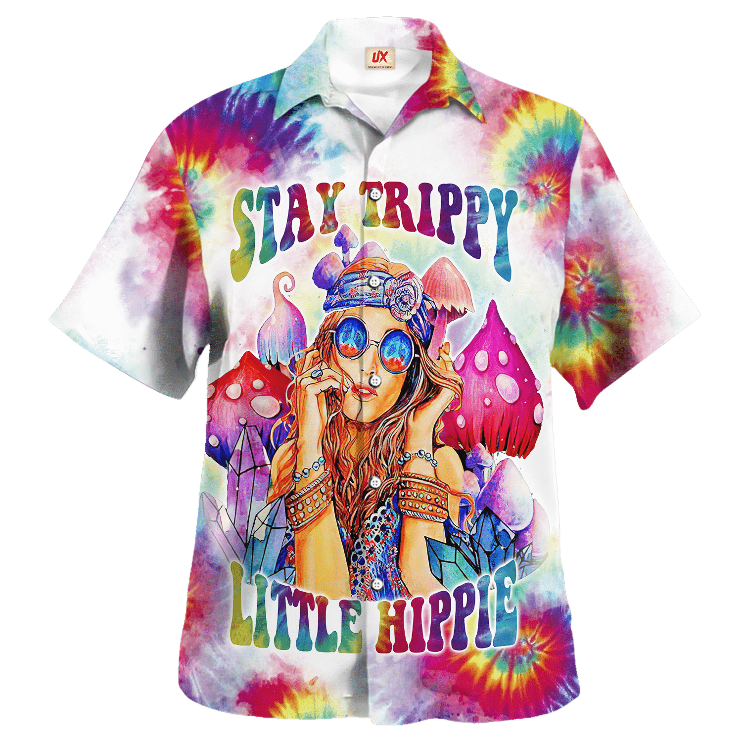 Hippie Hawaiian Vintage 70s Beach Style NV-HP-31 - Adult & Kids T-Shirts, Sweatshirts & Hoodies apparel design preview 1