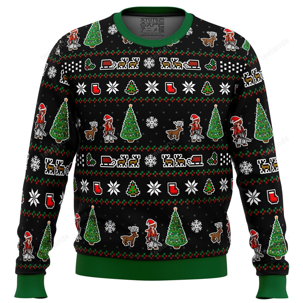 Samurai Christmas tree 3D Christmas Sweater - Holiday Gift product image