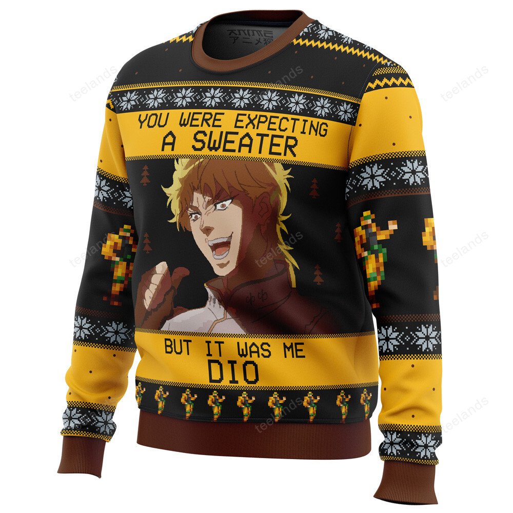 You were expecting a but it was me Dio 3D Christmas Sweater - Holiday Gift product image 3