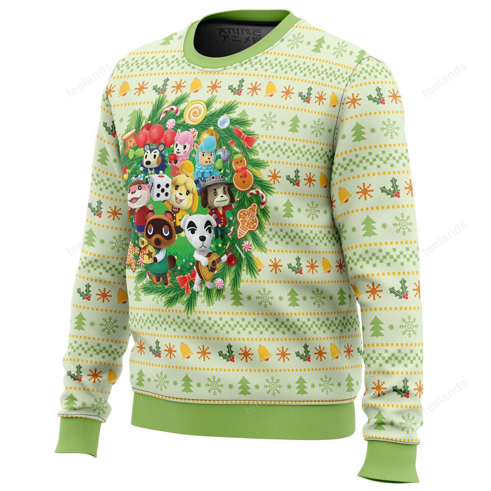 Animal festival animal crossing 3D Ugly Christmas Sweater - Holiday Gift product image 2