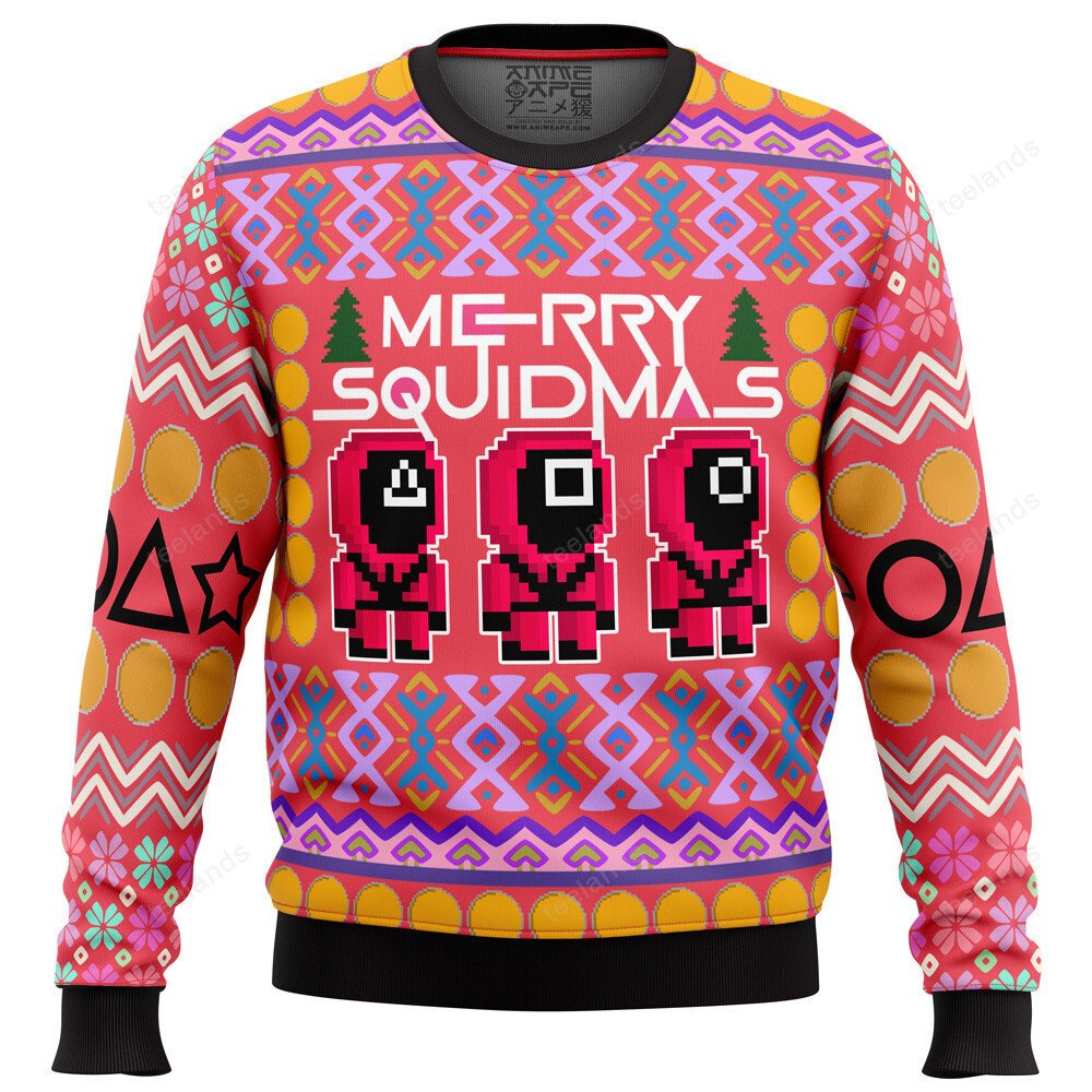 Squid game squidmas 3D Ugly Christmas Sweater - Holiday Gift product image