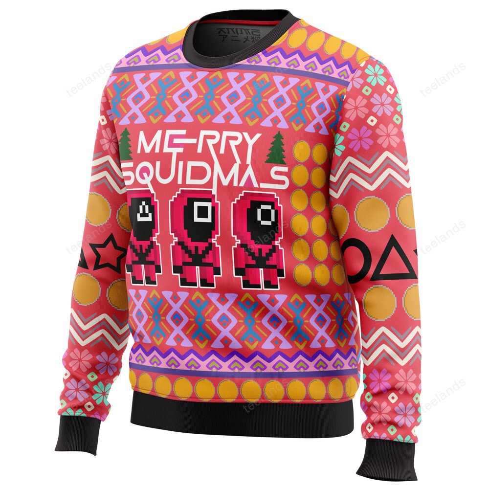Squid game squidmas 3D Ugly Christmas Sweater - Holiday Gift product image 2
