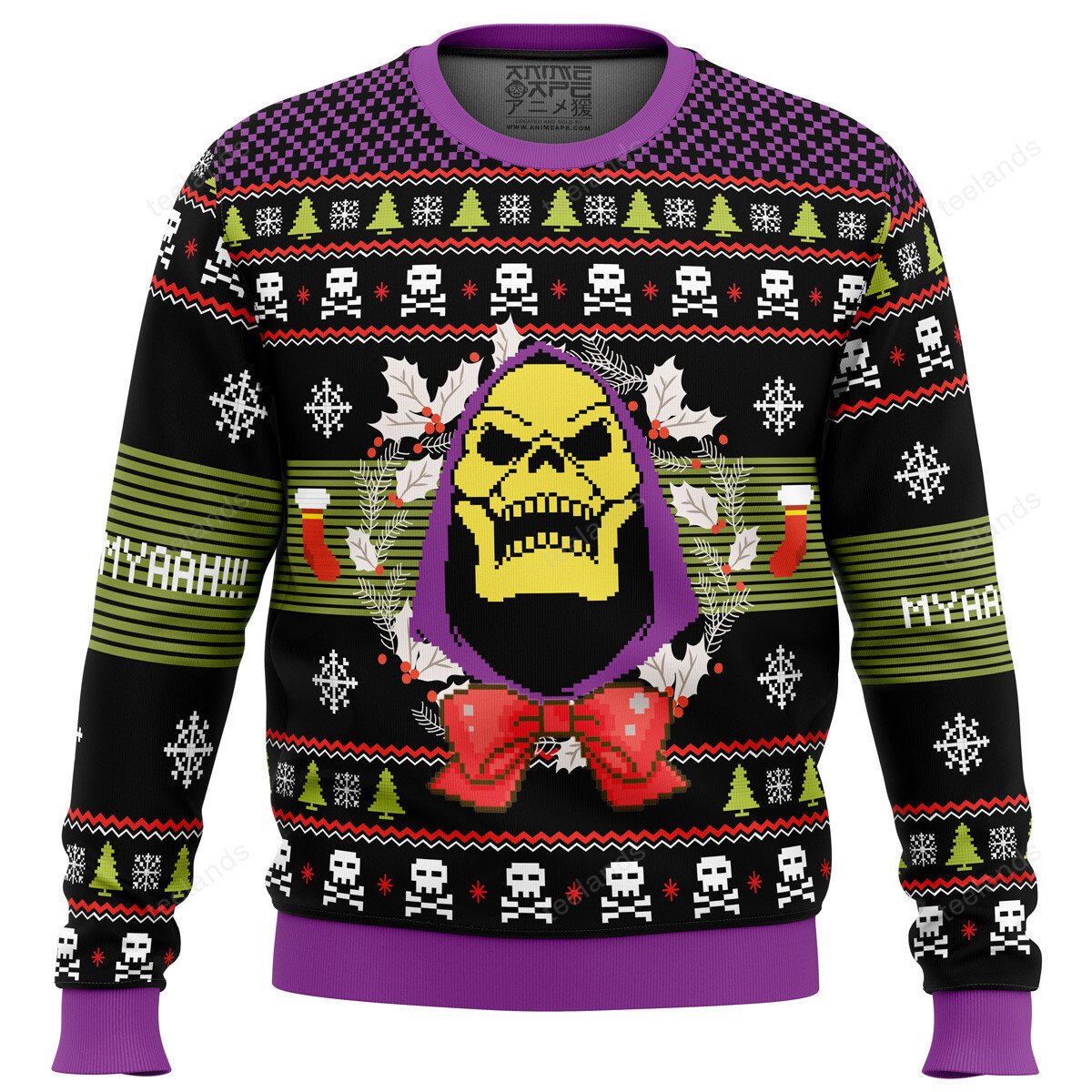 Skeletor 3D Ugly Christmas Sweater - Holiday Gift product image