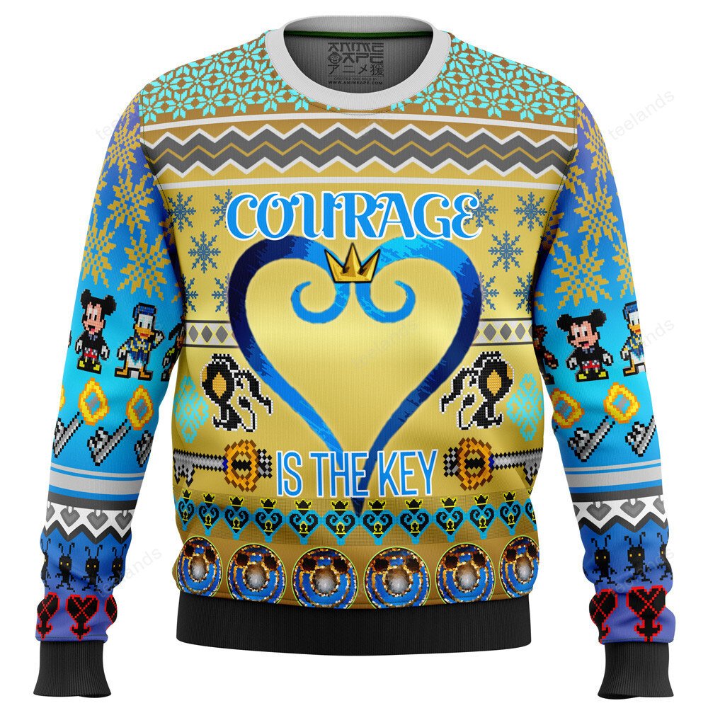 Courage is the key 3D Christmas Sweater - Holiday Gift product image