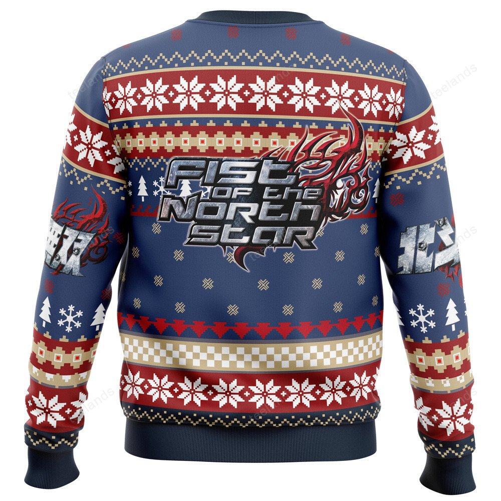 Christmas kenshiro fist of the north star 3D Christmas Sweater - Holiday Gift product image 4