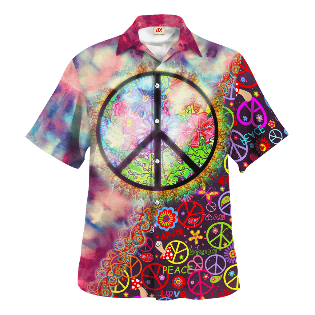 Hippie Hawaiian Retro Summer Festival Style HBL-HP-20 - Adult & Kids T-Shirts, Sweatshirts & Hoodies apparel design preview 1