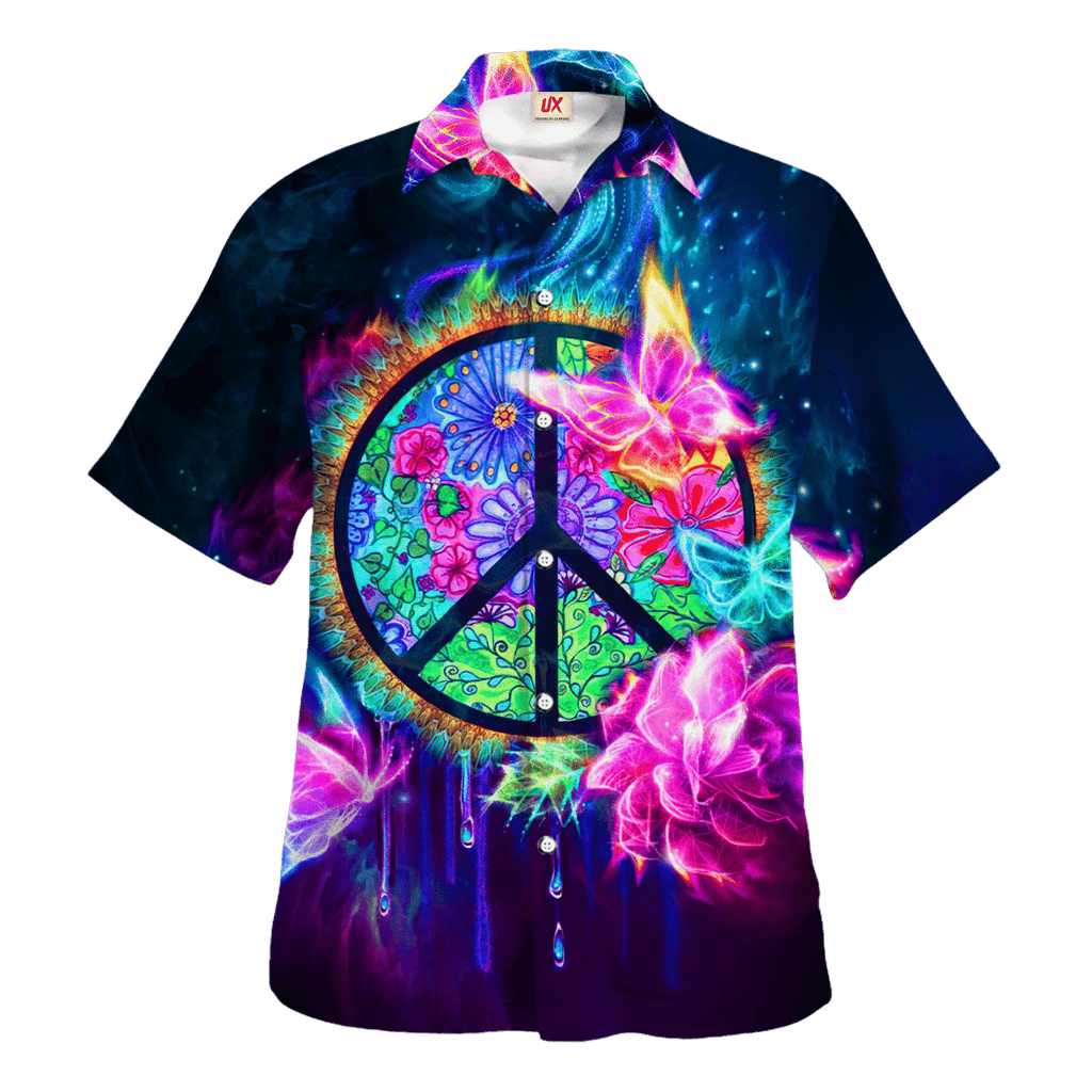 Hippie Hawaiian Groovy Vacation Beach Style HBL-HP-21 - Adult & Kids T-Shirts, Sweatshirts & Hoodies apparel design preview 1