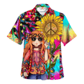 Hippie Hawaiian Groovy 70s Beach Style HBL-HP-27 - Adult & Kids T-Shirts, Sweatshirts & Hoodies apparel design preview 1