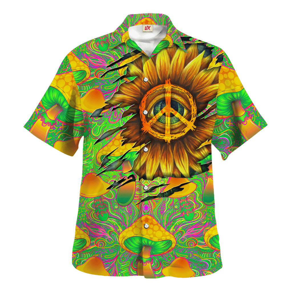 Hippie Hawaiian Retro Peace Sign Beach Style - Adult & Kids T-Shirts, Sweatshirts & Hoodies apparel design preview 1