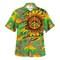 Hippie Hawaiian Retro Peace Sign Beach Style - Adult & Kids T-Shirts, Sweatshirts & Hoodies apparel design preview 1