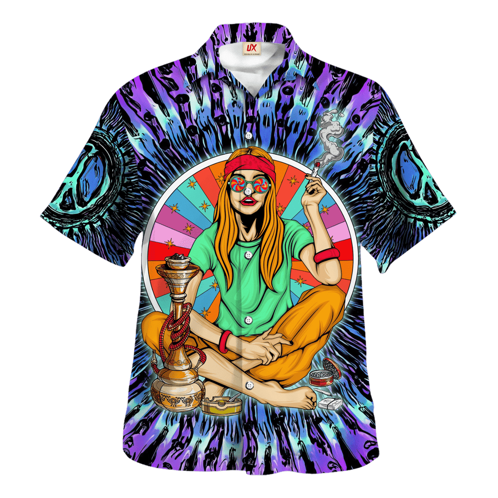 Hippie Hawaiian Psychedelic Festival Beach Style - Adult & Kids T-Shirts, Sweatshirts & Hoodies apparel design preview 1