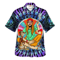 Hippie Hawaiian Psychedelic Festival Beach Style - Adult & Kids T-Shirts, Sweatshirts & Hoodies apparel design preview 1