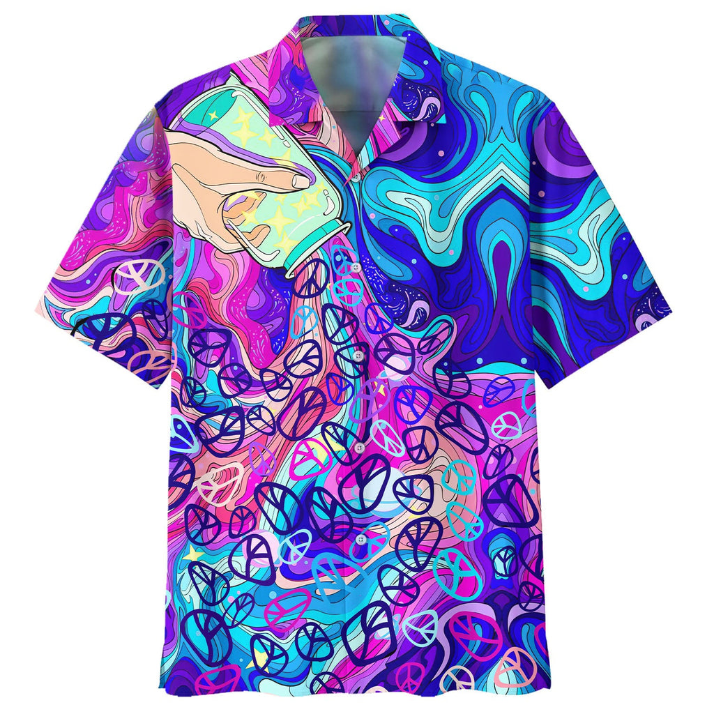 Hippie Hawaiian Retro 70s Groovy Summer Beach Style - Adult & Kids T-Shirts, Sweatshirts & Hoodies apparel design preview 1