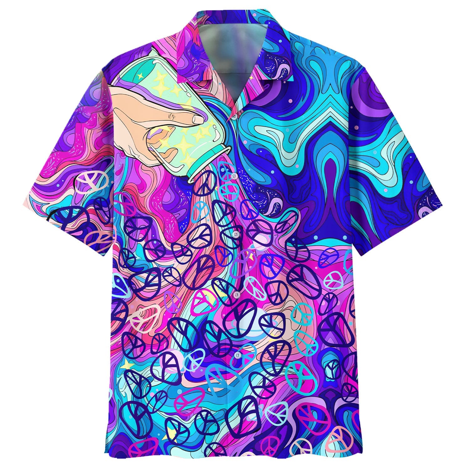 Hippie Hawaiian Retro 70s Groovy Summer Beach Style - Adult & Kids T-Shirts, Sweatshirts & Hoodies apparel design preview 1