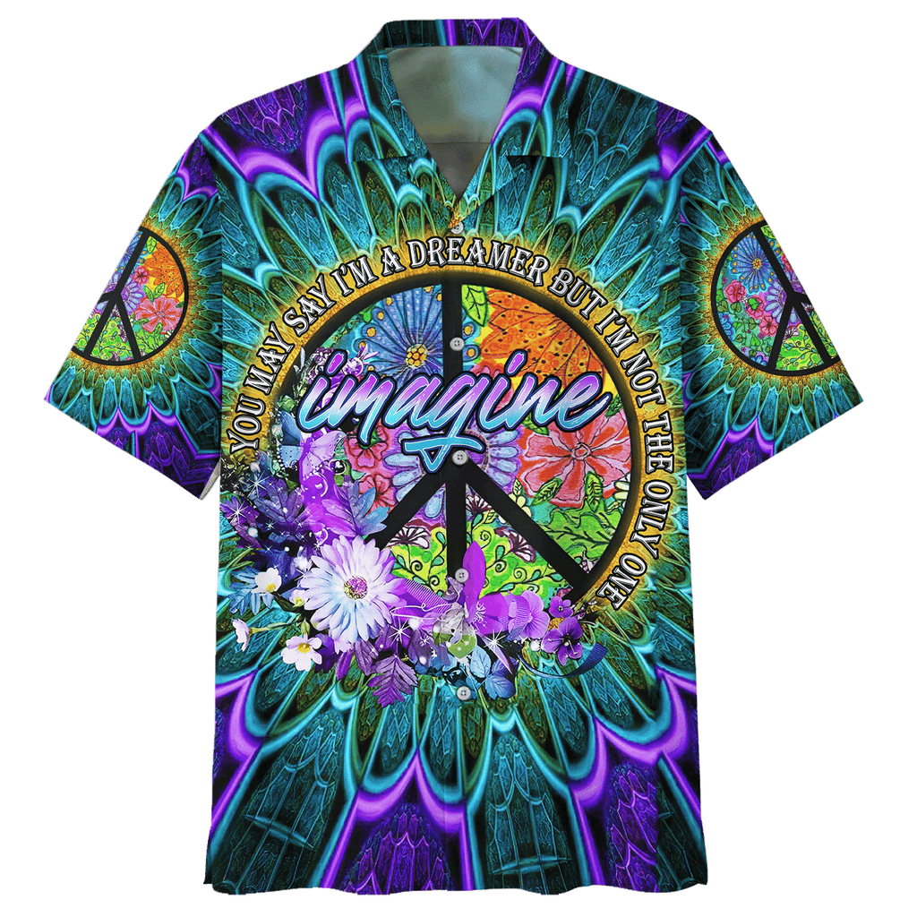 Hippie Hawaiian Retro Psychedelic Festival Summer - Adult & Kids T-Shirts, Sweatshirts & Hoodies apparel design preview 1