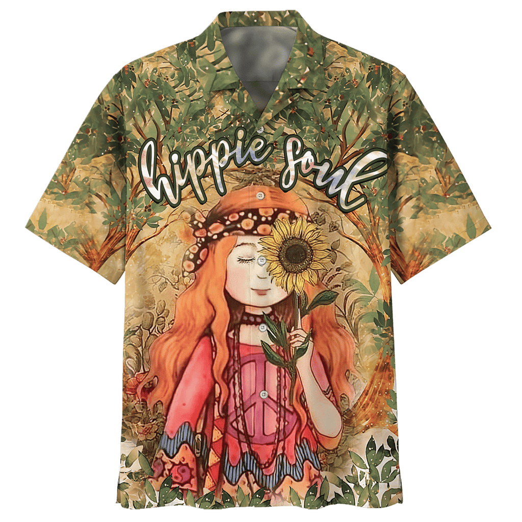 Hippie Hawaiian Retro Peace Love Festival Style - Adult & Kids T-Shirts, Sweatshirts & Hoodies apparel design preview 1