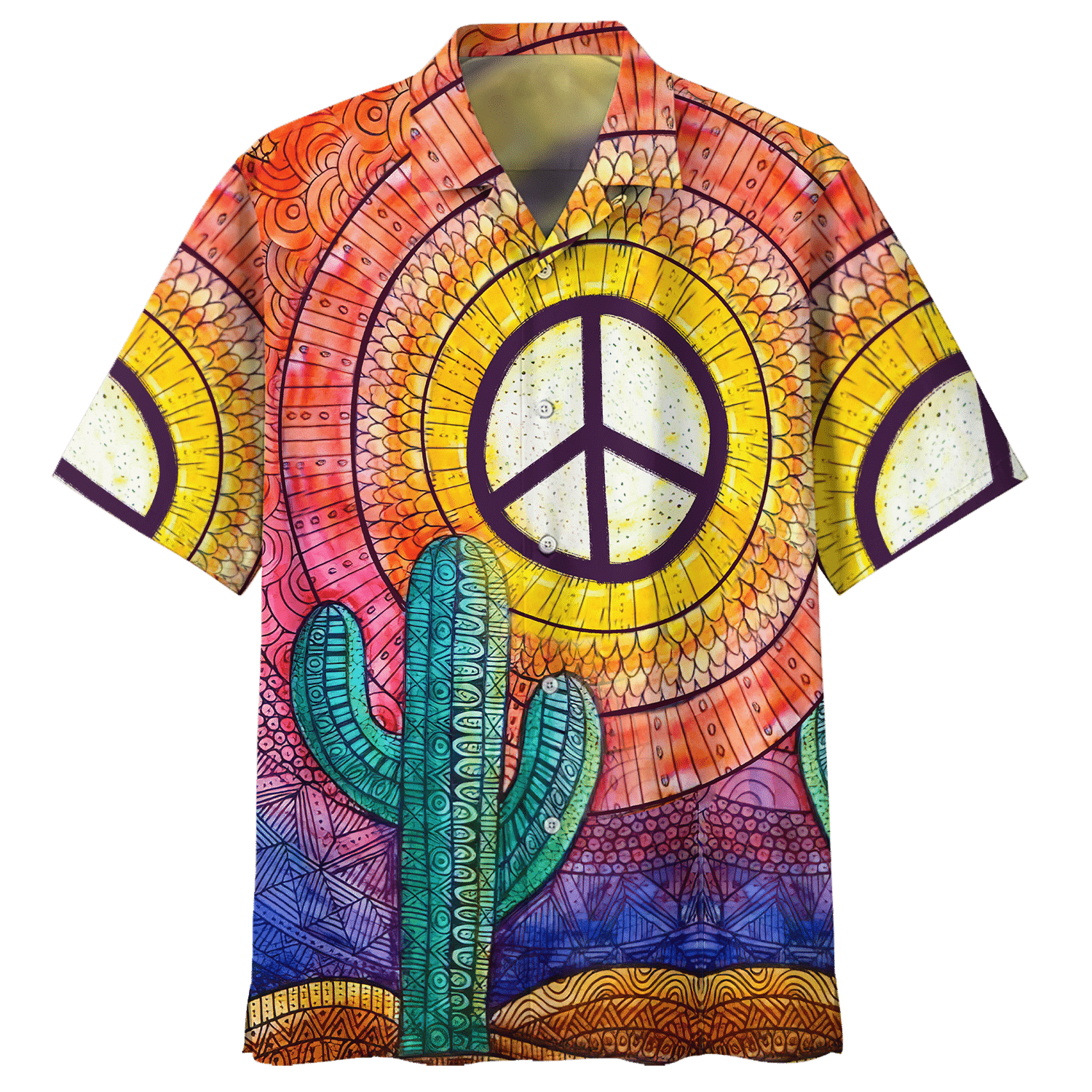 Hippie Hawaiian Psychedelic Retro Festival Style - Adult & Kids T-Shirts, Sweatshirts & Hoodies apparel design preview 1