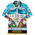 Hippie Hawaiian Vintage Festival Summer Style - Adult & Kids T-Shirts, Sweatshirts & Hoodies apparel design preview 1