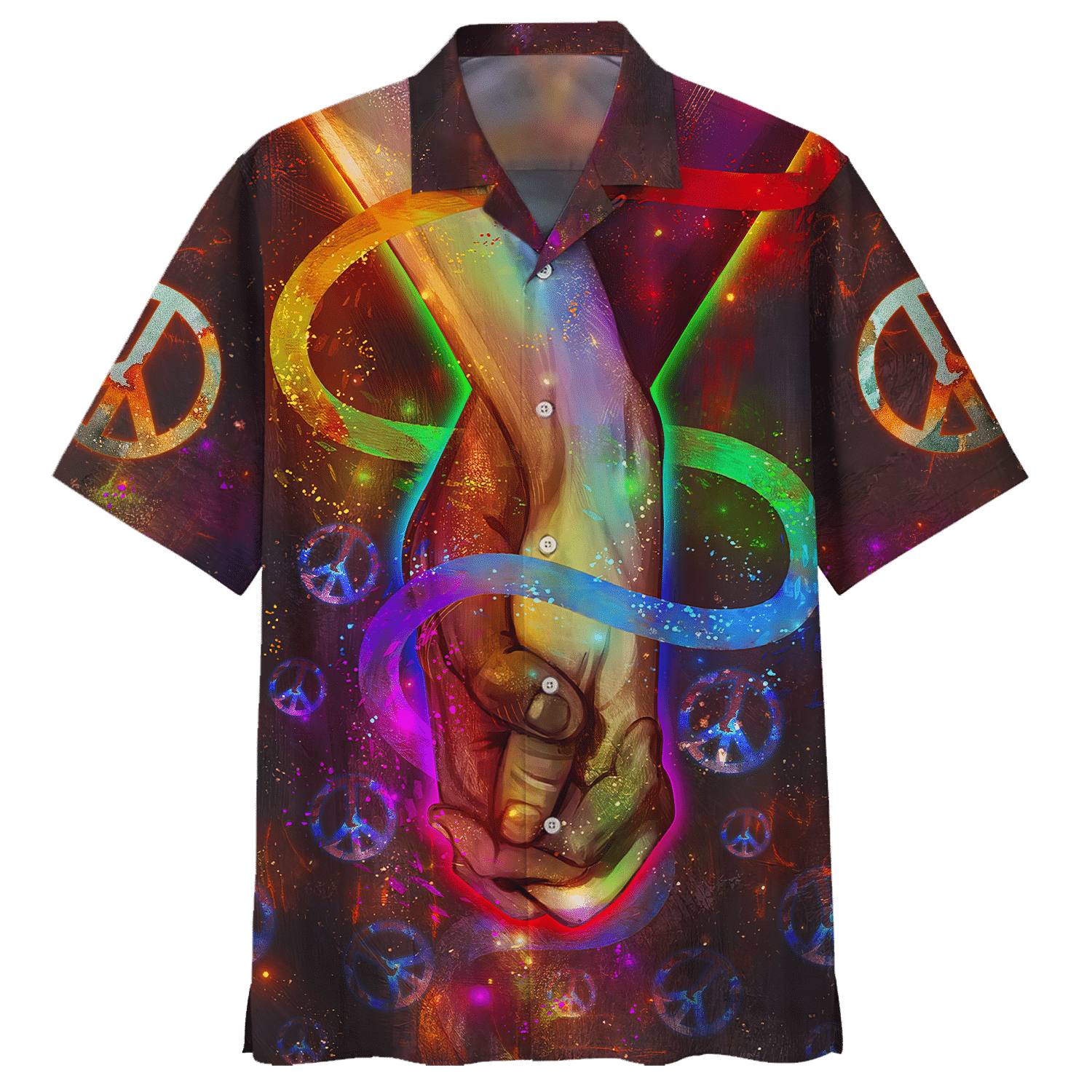 Hippie Hawaiian Groovy Retro Beach Style HBL-HP-01 - Adult & Kids T-Shirts, Sweatshirts & Hoodies apparel design preview 1