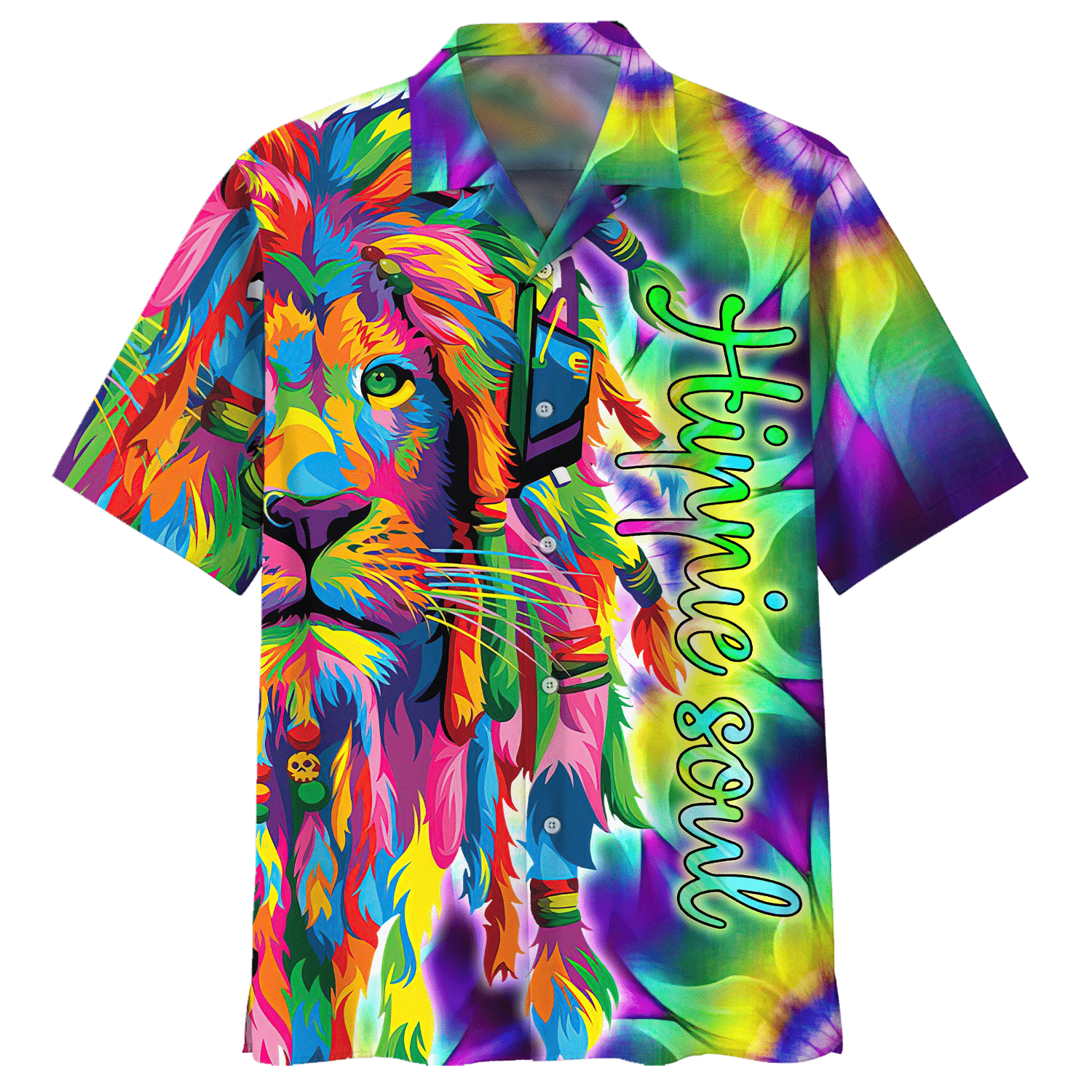 Hippie Hawaiian Retro Festival Vacation Style - Adult & Kids T-Shirts, Sweatshirts & Hoodies apparel design preview 1