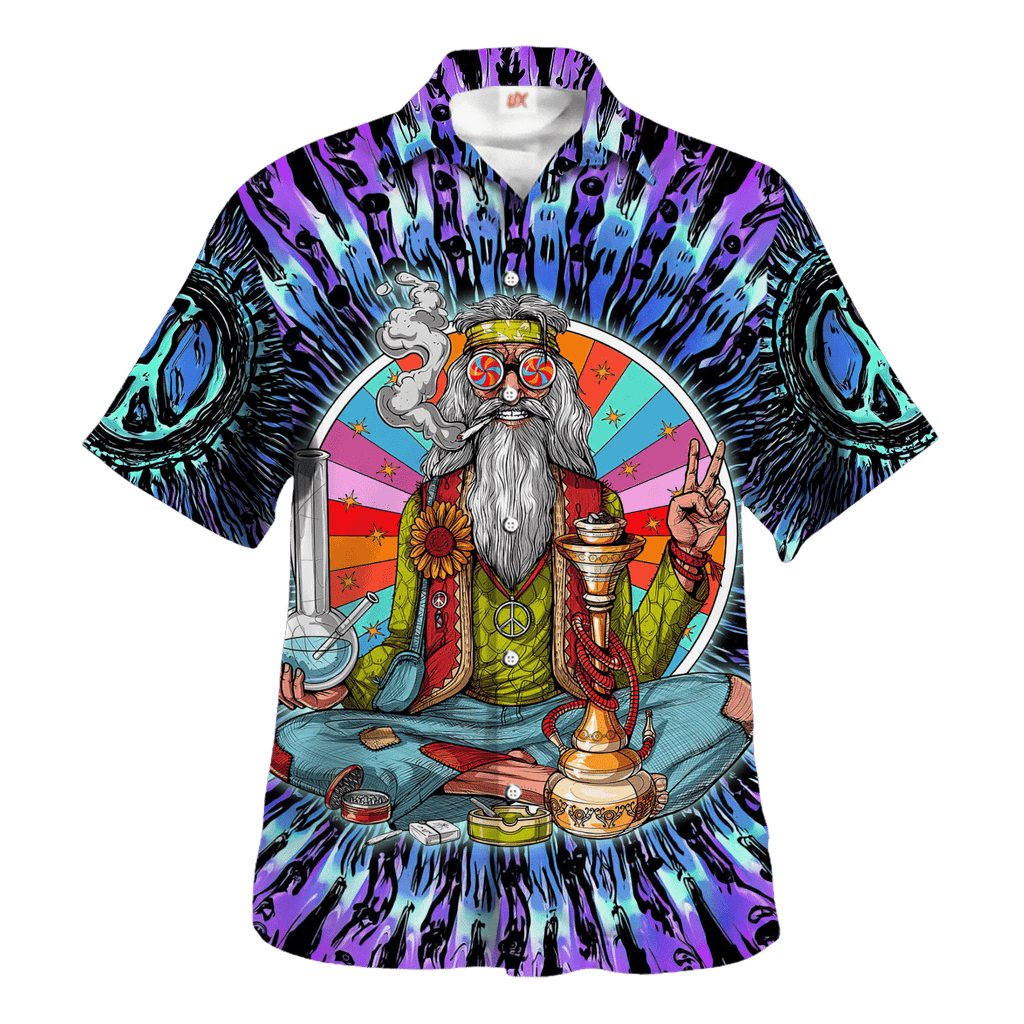Hippie Hawaiian Vintage Psychedelic Summer Style - Adult & Kids T-Shirts, Sweatshirts & Hoodies apparel design preview 1