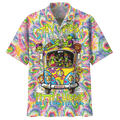 Hippie Hawaiian Psychedelic 70s Beach Style HBL-HP-13 - Adult & Kids T-Shirts, Sweatshirts & Hoodies apparel design preview 1