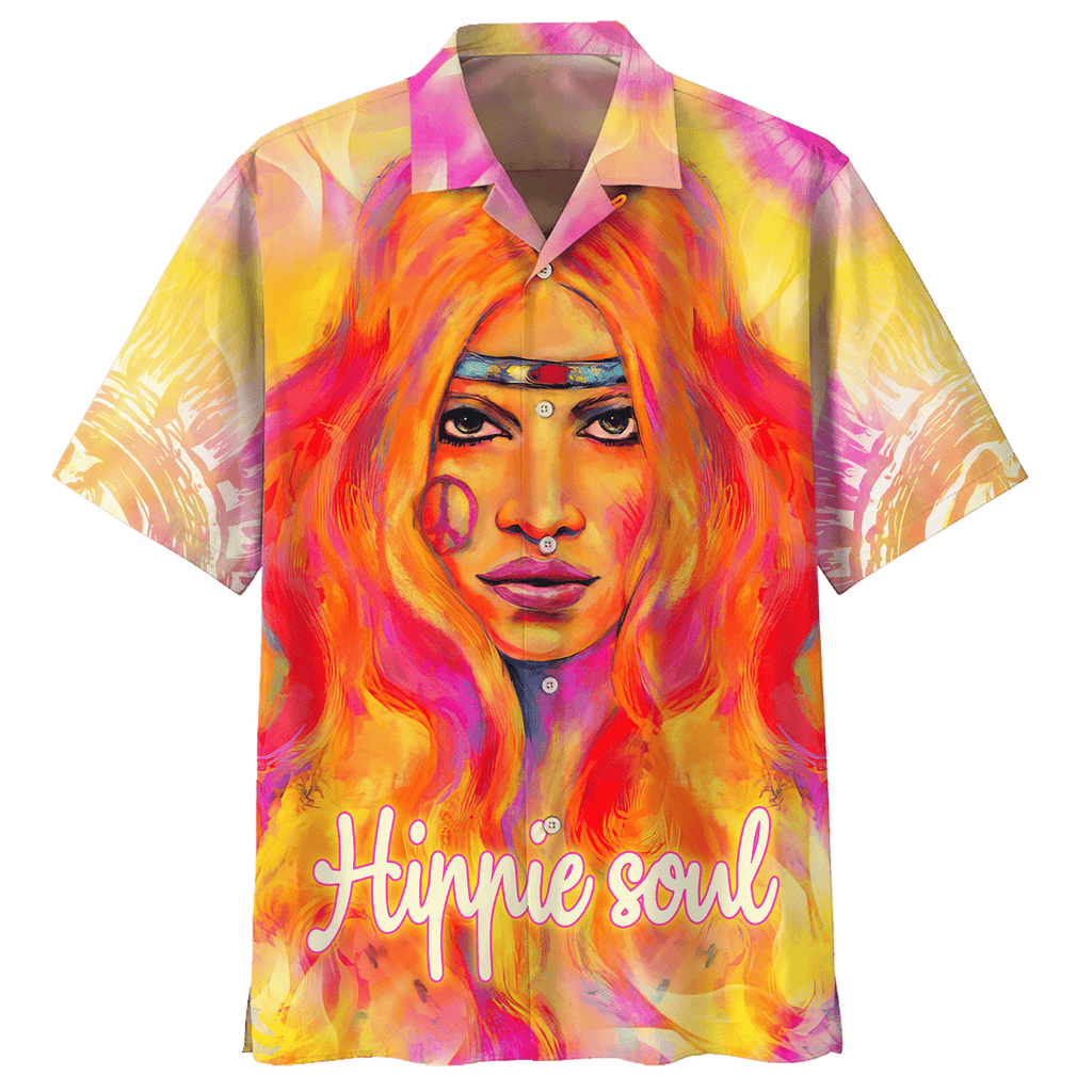 Hippie Hawaiian Groovy Retro Summer Style HBL-HP-17 - Adult & Kids T-Shirts, Sweatshirts & Hoodies apparel design preview 1