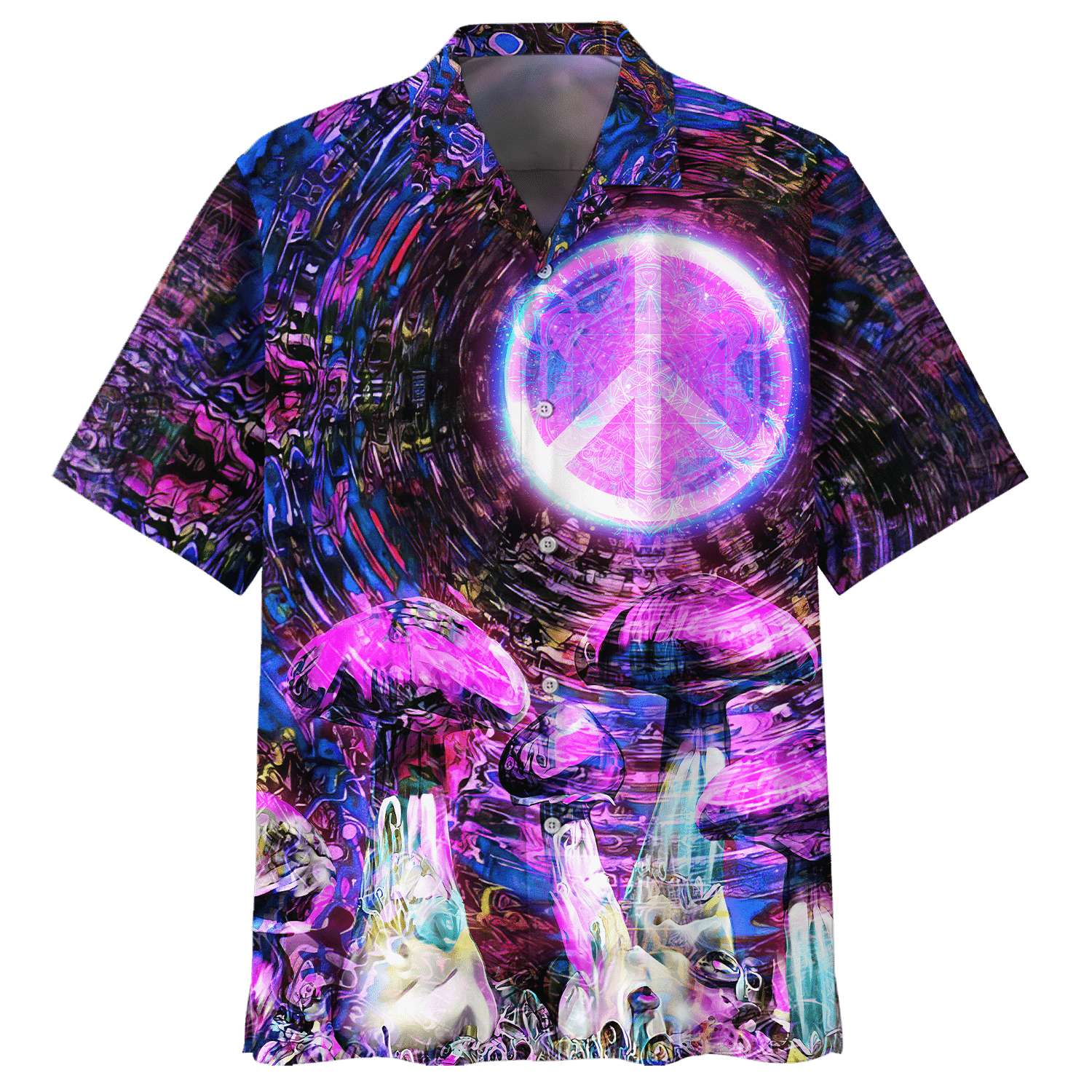 Hippie Hawaiian Retro 70s Party Style HBL-HP-18 - Adult & Kids T-Shirts, Sweatshirts & Hoodies apparel design preview 1