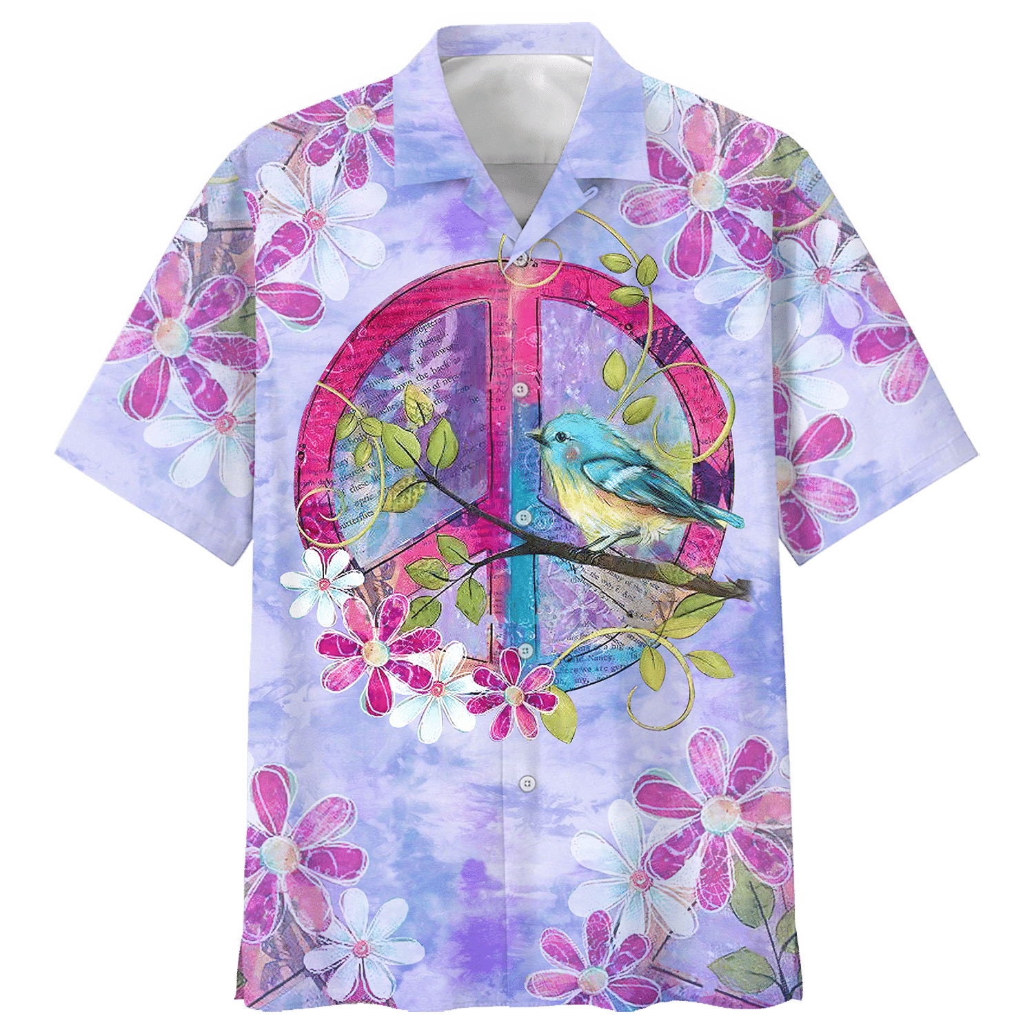 Hippie Hawaiian Vintage Retro Summer Party Style - Adult & Kids T-Shirts, Sweatshirts & Hoodies apparel design preview 1