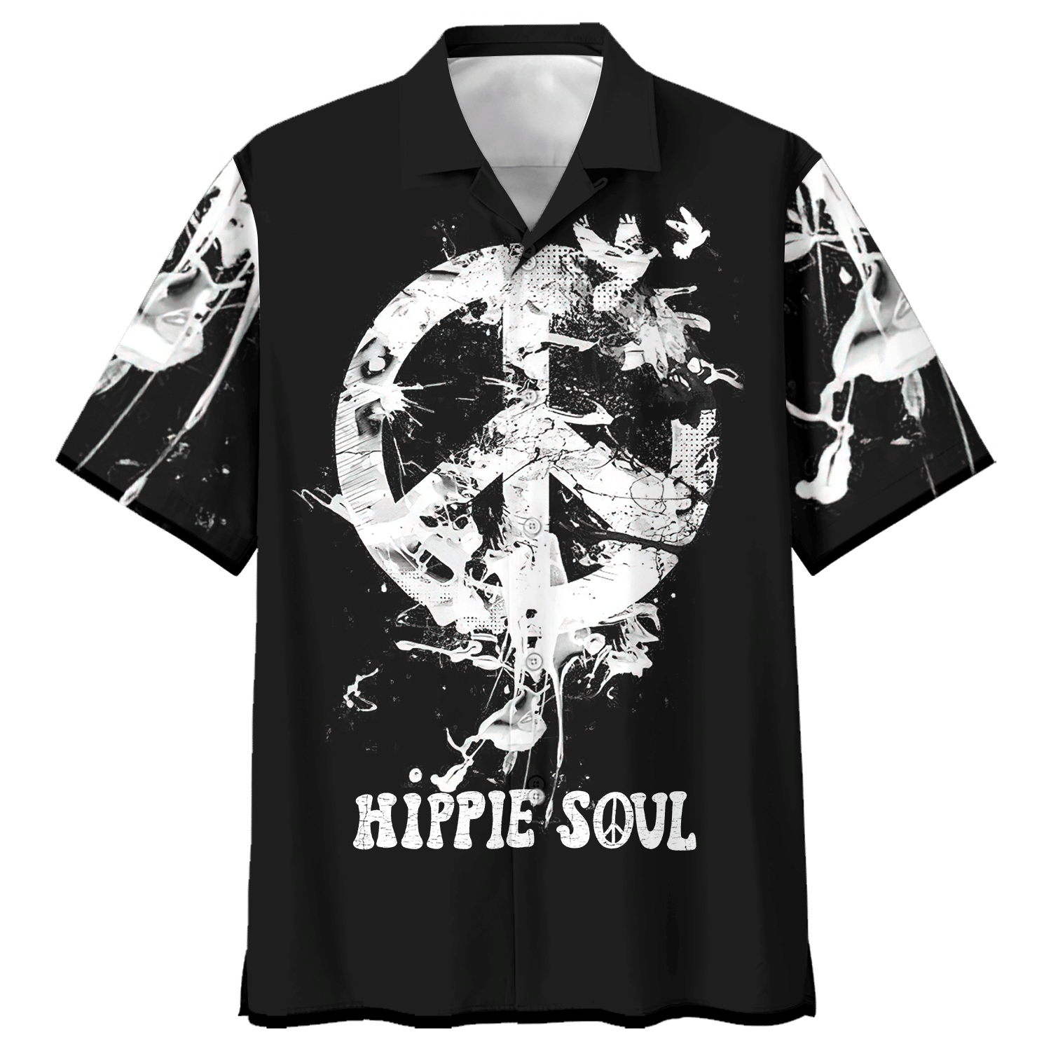 Hippie Hawaiian Vintage 70s Peace Sign Style - Adult & Kids T-Shirts, Sweatshirts & Hoodies apparel design preview 1