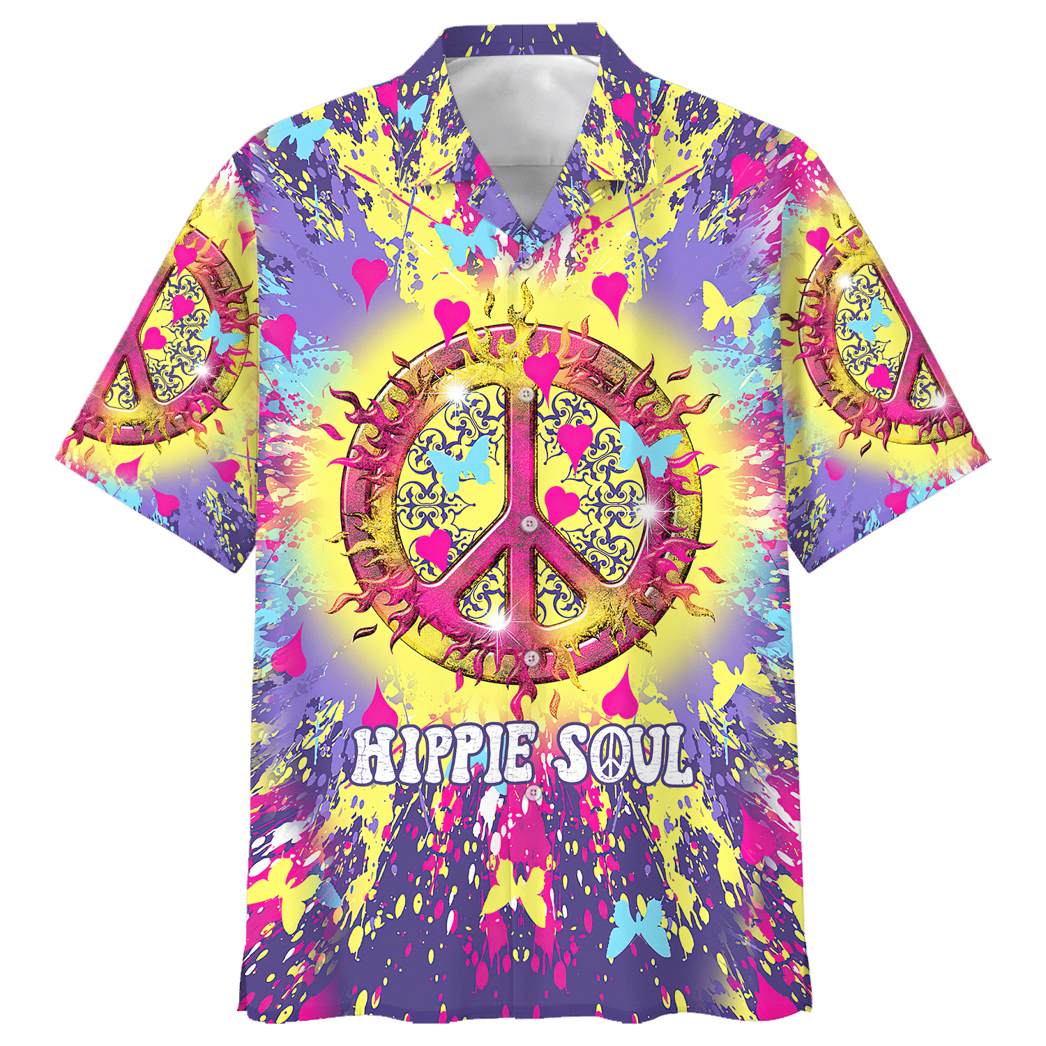 Hippie Hawaiian Groovy 70s Festival Beach Style - Adult & Kids T-Shirts, Sweatshirts & Hoodies apparel design preview 1