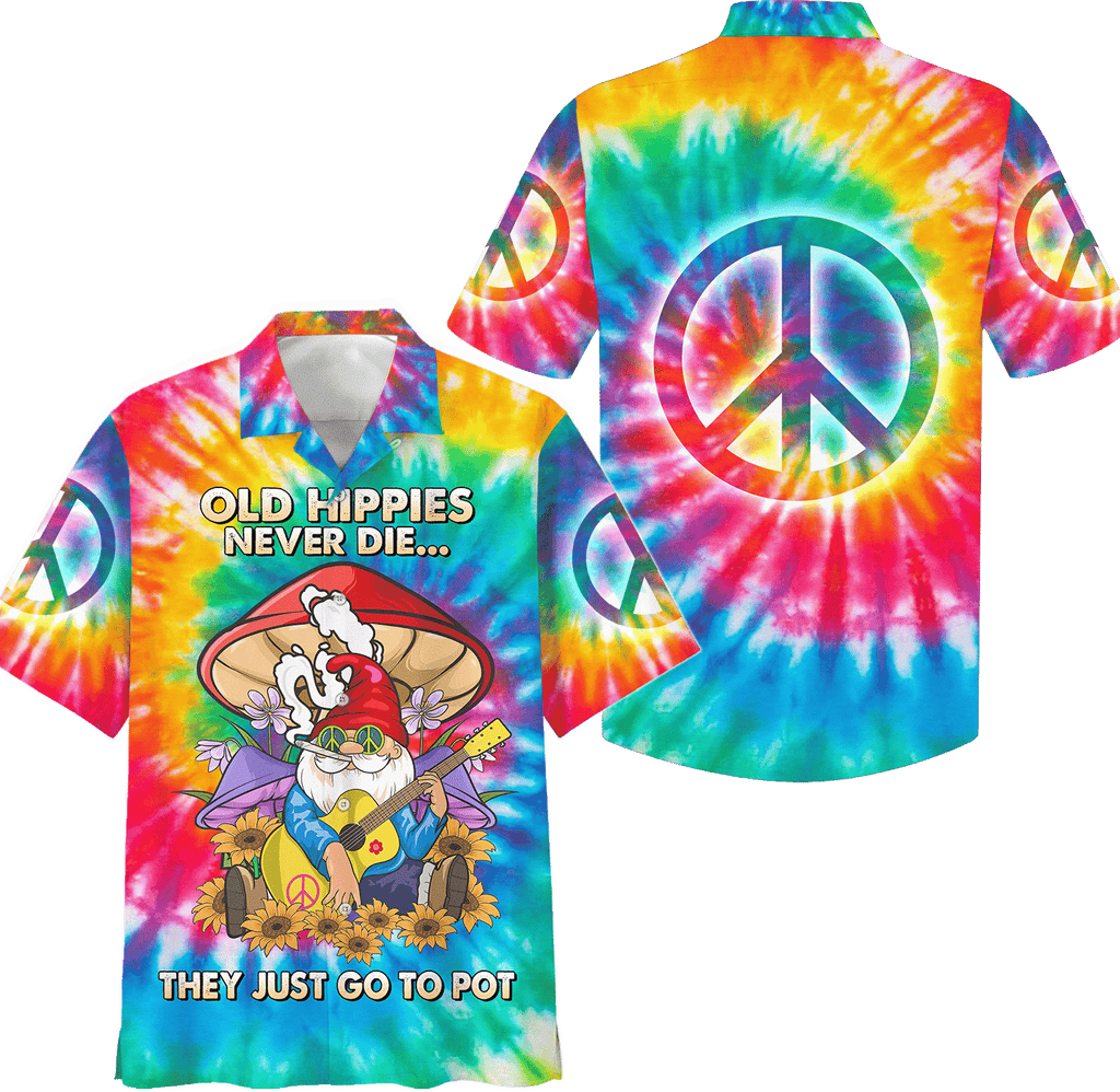 Hippie Hawaiian Retro Peace Love Beach Style - Adult & Kids T-Shirts, Sweatshirts & Hoodies apparel design preview 1