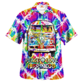Hippie Hawaiian Retro Peace Love Party Style - Adult & Kids T-Shirts, Sweatshirts & Hoodies apparel design preview 1