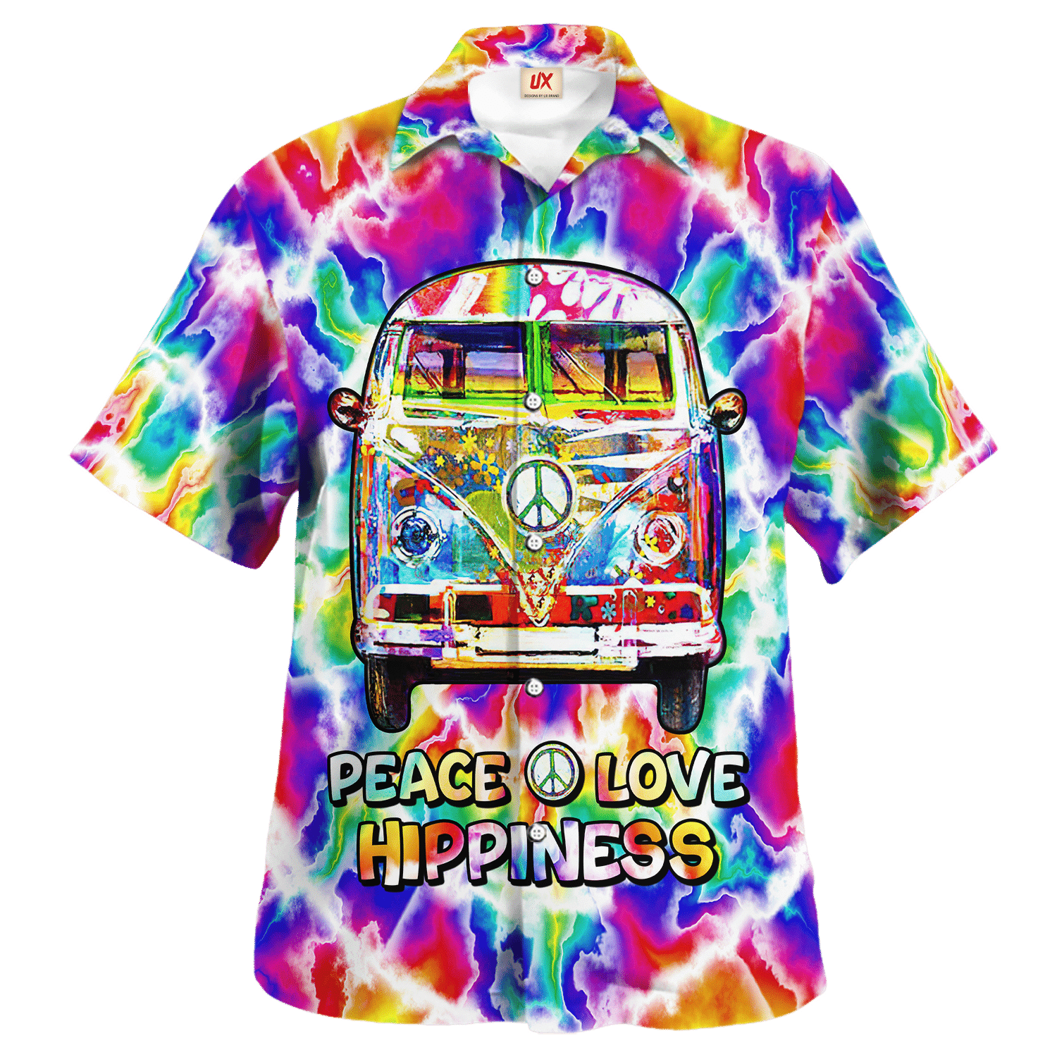 Hippie Hawaiian Retro Peace Love Party Style - Adult & Kids T-Shirts, Sweatshirts & Hoodies apparel design preview 1