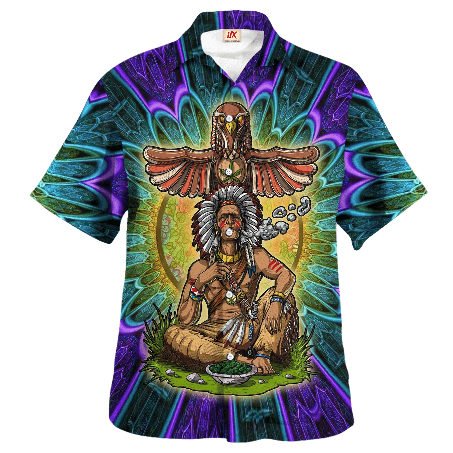 Hippie Hawaiian Retro 70s Festival Beach Style - Adult & Kids T-Shirts, Sweatshirts & Hoodies apparel design preview 1