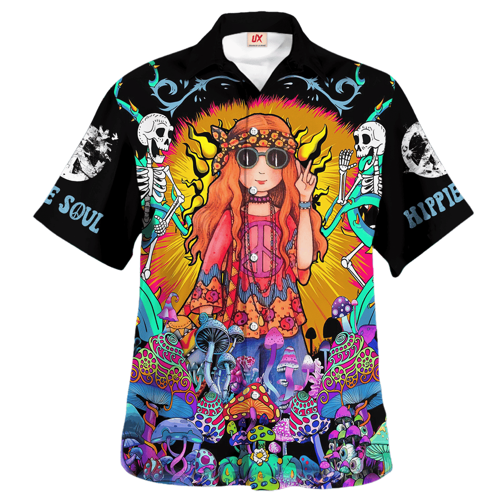 Hippie Hawaiian Groovy Peace Love Beach Style - Adult & Kids T-Shirts, Sweatshirts & Hoodies apparel design preview 1