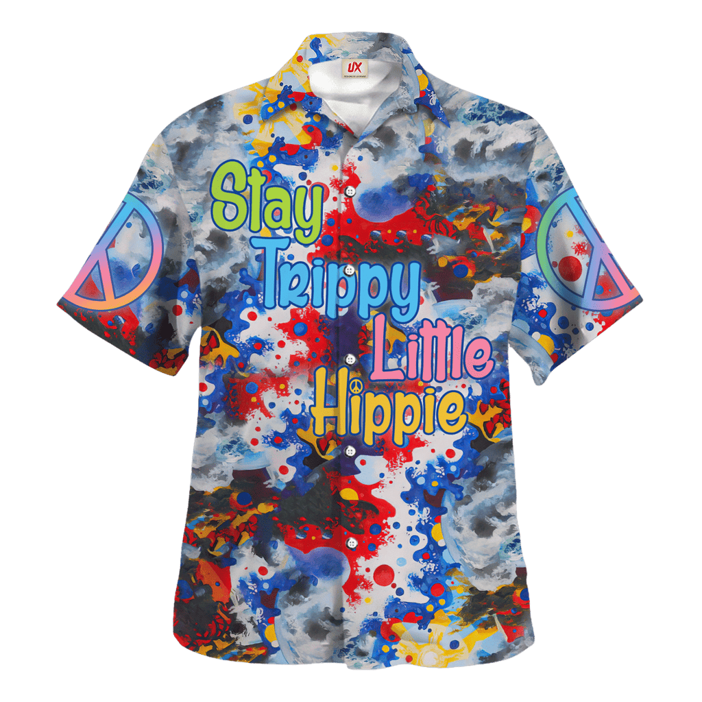Hippie Hawaiian Vintage Psychedelic Festival Style - Adult & Kids T-Shirts, Sweatshirts & Hoodies apparel design preview 1