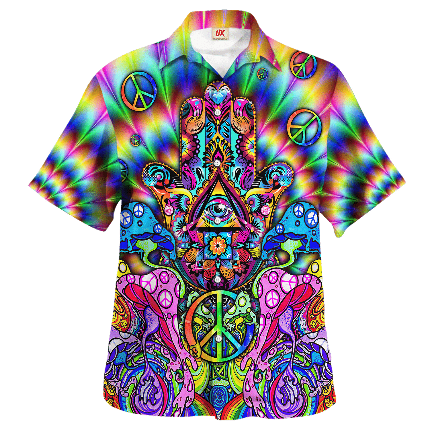 Hippie Hawaiian Vintage Retro Vacation Style NV-HP-33 - Adult & Kids T-Shirts, Sweatshirts & Hoodies apparel design preview 1