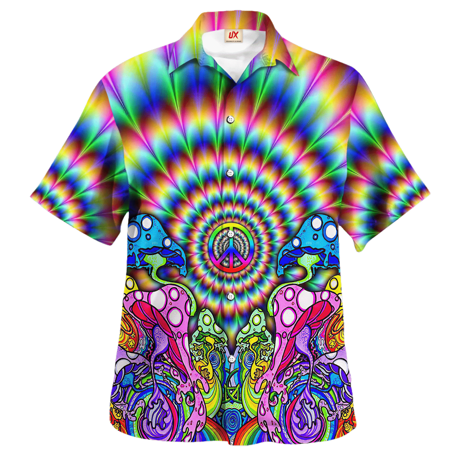 Hippie Hawaiian Psychedelic Beach Party Style - Adult & Kids T-Shirts, Sweatshirts & Hoodies apparel design preview 1