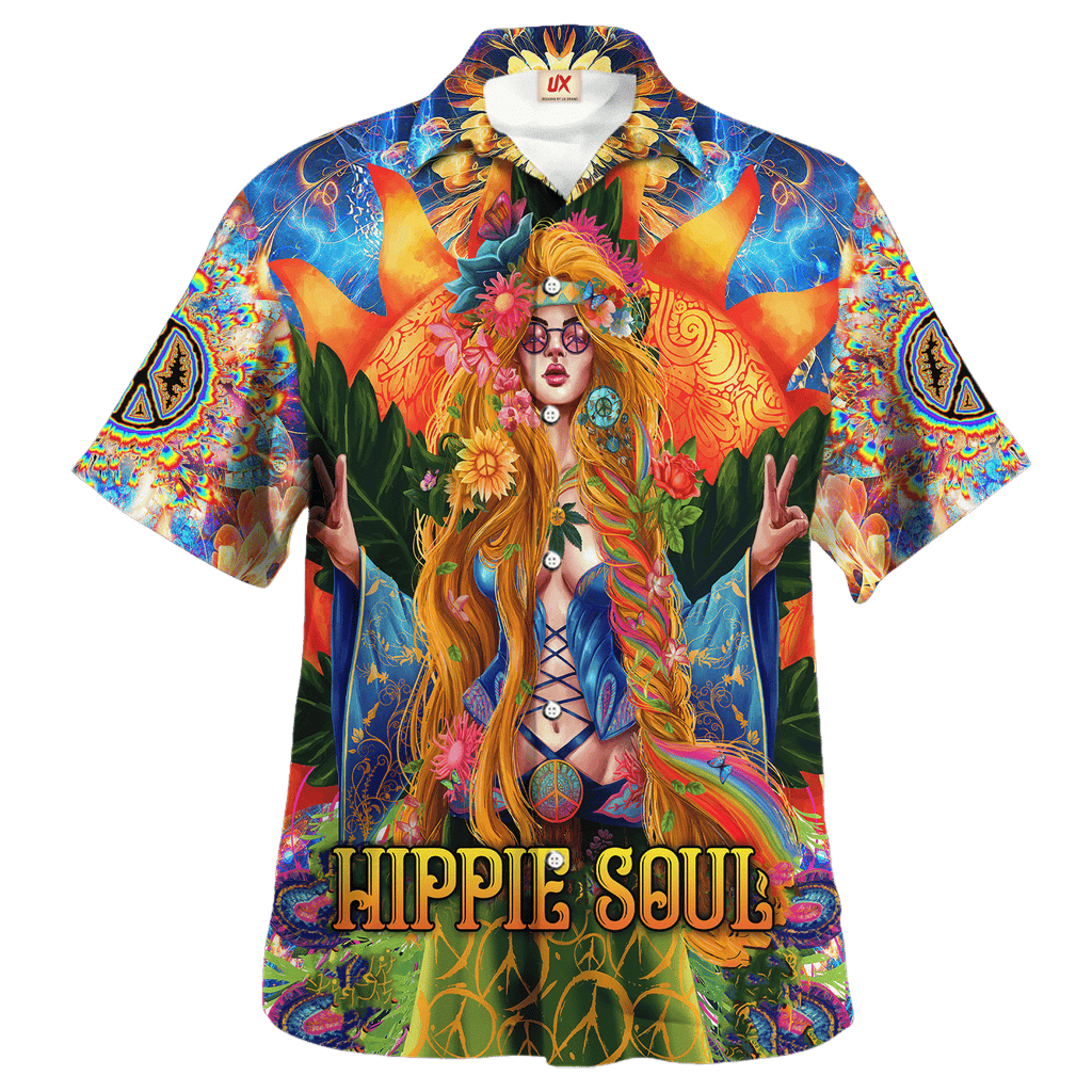 Hippie Hawaiian Vintage Peace Love Beach Style - Adult & Kids T-Shirts, Sweatshirts & Hoodies apparel design preview 1