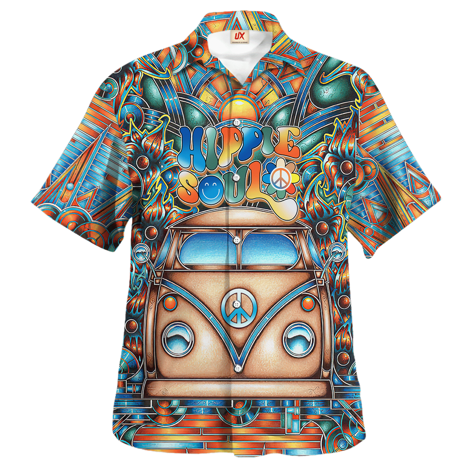 Hippie Hawaiian Retro Peace Sign Summer Style - Adult & Kids T-Shirts, Sweatshirts & Hoodies apparel design preview 1