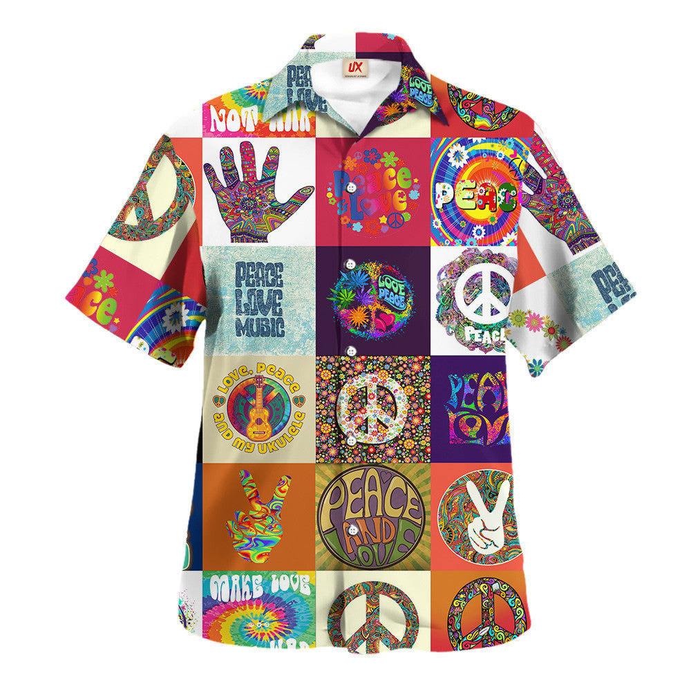 Hippie Hawaiian Vintage Summer Festival Style - Adult & Kids T-Shirts, Sweatshirts & Hoodies apparel design preview 1