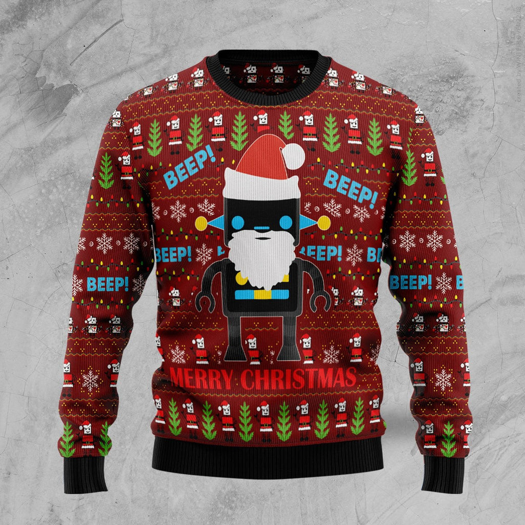Robot Santa 3D Christmas Sweater - Holiday Gift product image