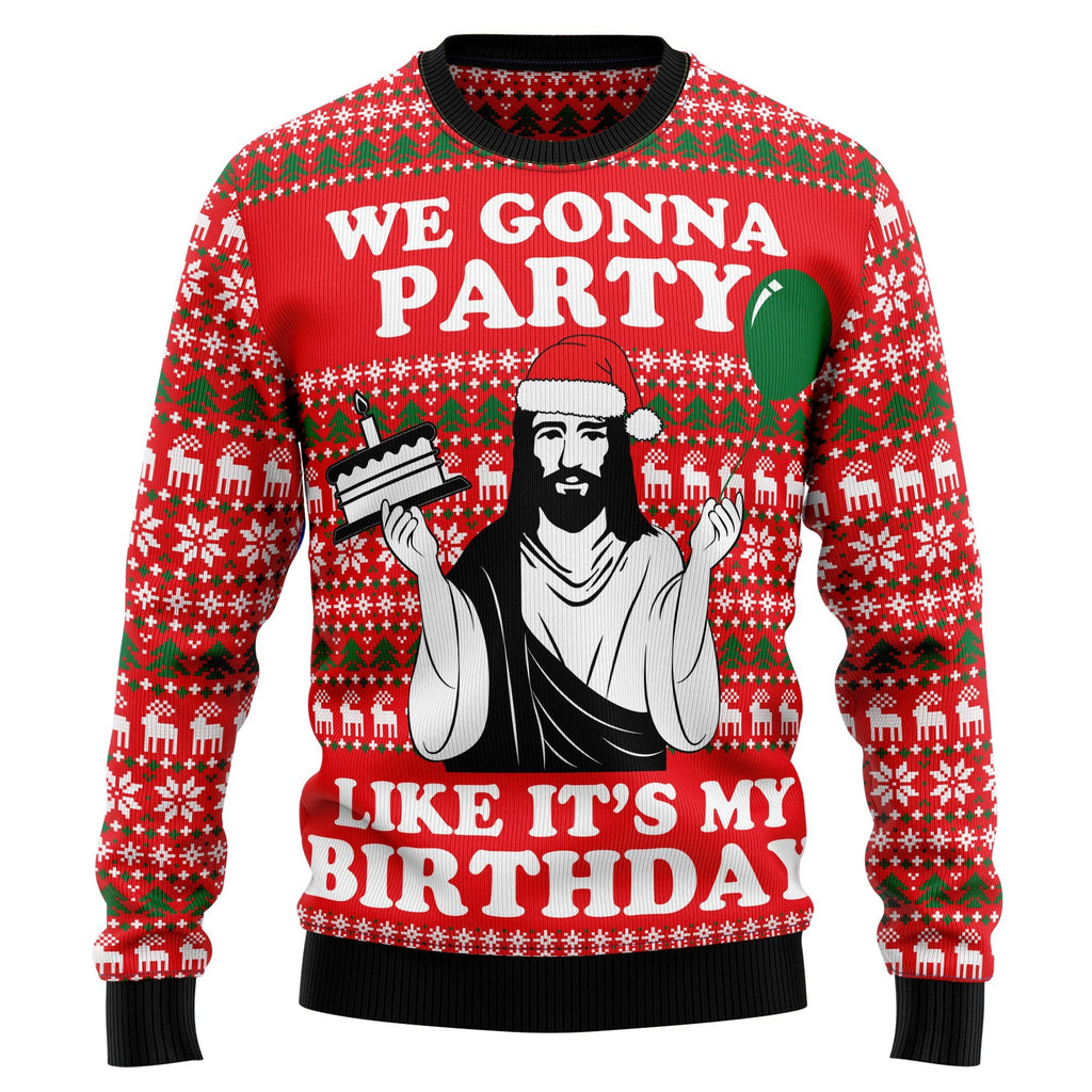 We gonna party 3D Christmas Sweater - Holiday Gift product image