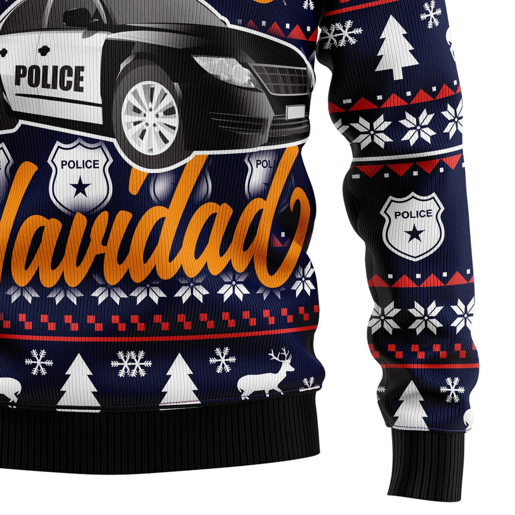 Police navidad 3D Christmas Sweater - Holiday Gift product image 4