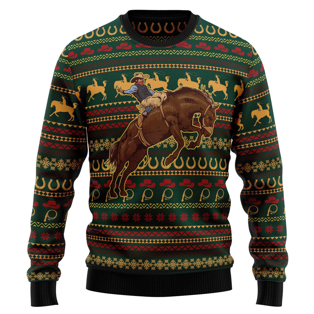 Amazing cowboy 3D Christmas Sweater - Holiday Gift product image