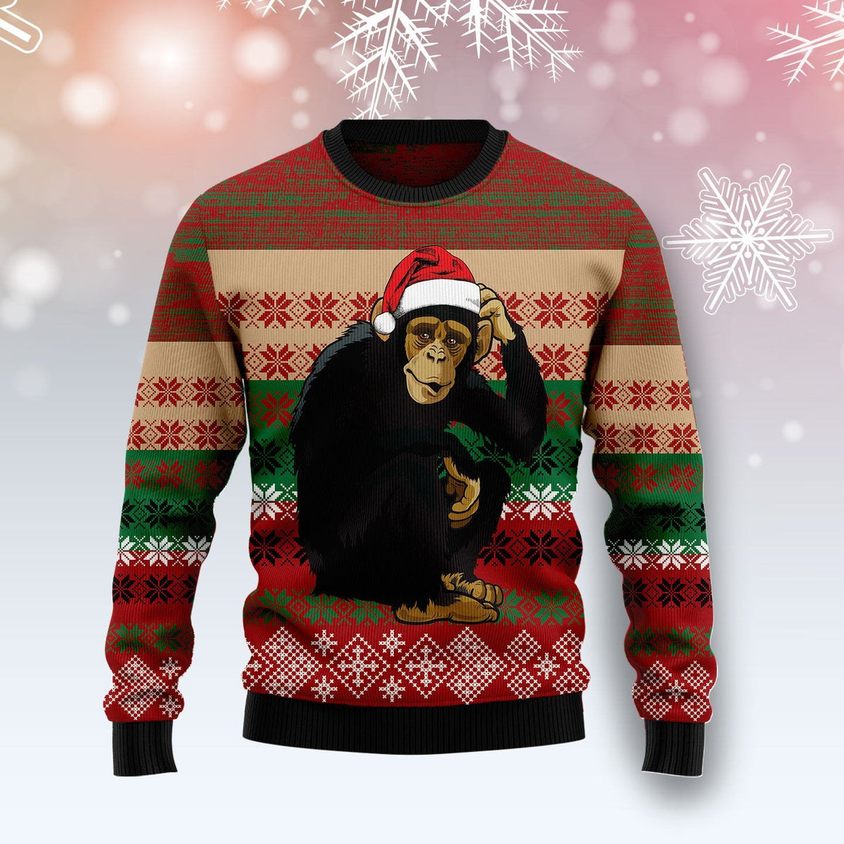 Monkey 3D Christmas Sweater - Holiday Gift product image