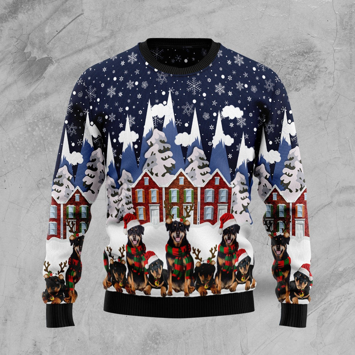 Santa wolf 3D Christmas Sweater - Holiday Gift product image 5